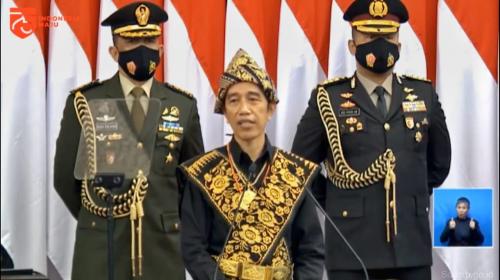 Berbaju Adat NTT, Presiden Sampaikan Pidato Kenegaraan di Gedung Nusantara