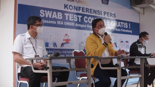 Kolaborasi BNI dan IKA UNSRI, Gelar Swab Test Covid-19 Gratis di Palembang