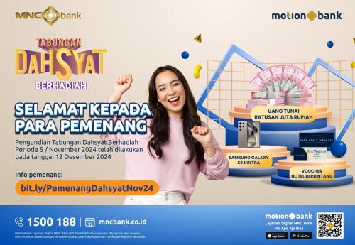 Diundi Lebih Awal, Ini Daftar Pemenang Tabungan Dahsyat Berhadiah ke-5 MNC Bank