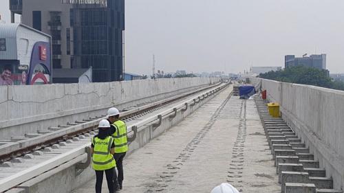 Pembangunan LRT Velodrome-Manggarai Capai 33,45 Persen dalam Satu Tahun