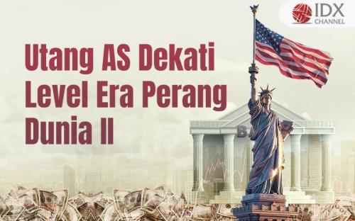 Utang AS Dekati Level Era Perang Dunia II