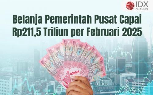 Belanja Pemerintah Pusat Capai Rp211,5 Triliun per Februari 2025