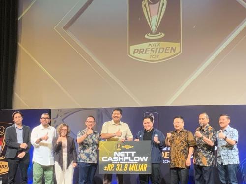 PSSI Terima Rp31,9 miliar dari Keuntungan Piala Presiden 2024 untuk Timnas Indonesia