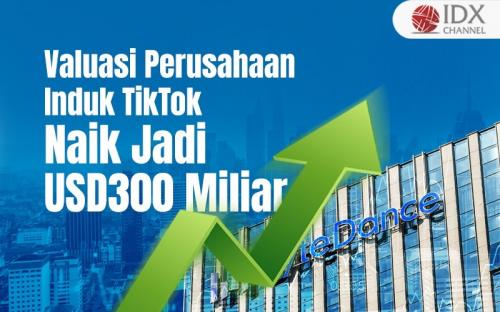 Valuasi Perusahaan Induk TikTok, ByteDance, Naik Jadi USD300 Miliar